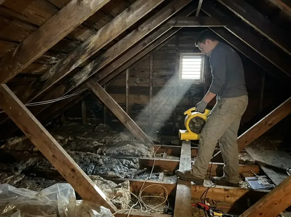attic-water-damage-drying-proc-007 — frequently asked questions, Emergency Water Extraction & 24/7 Flood Response in Coleman…